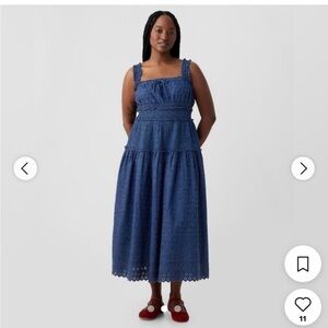 GAP X DOEN Eyelet Denim Dress
